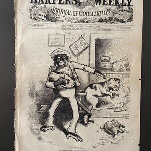 Thomas Nast, Political Cartoon, Harpers Weekly, Woodcut Print